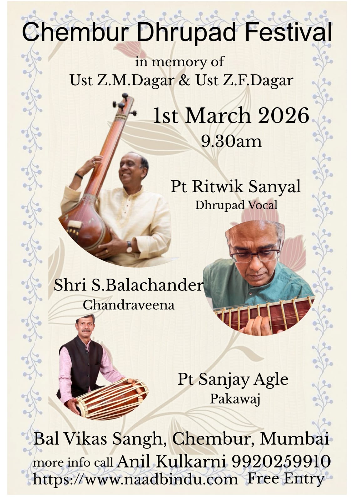 Chembur Dhrupad Festival 2026